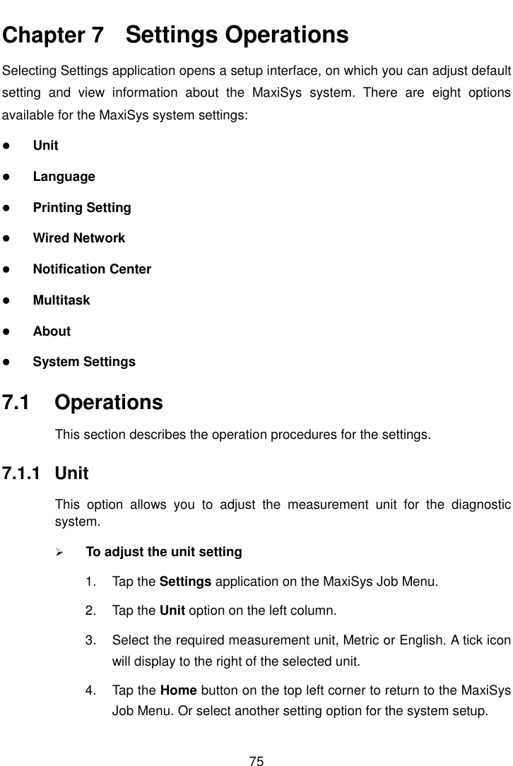 Page 82 of Autel Intelligent Tech MAXISYSMY9082 AUTOMOTIVE DIAGNOSTIC & ANALYSIS SYSTEM User Manual 