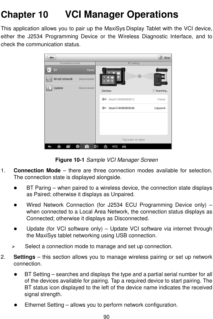 Page 97 of Autel Intelligent Tech MAXISYSMY9082 AUTOMOTIVE DIAGNOSTIC & ANALYSIS SYSTEM User Manual 
