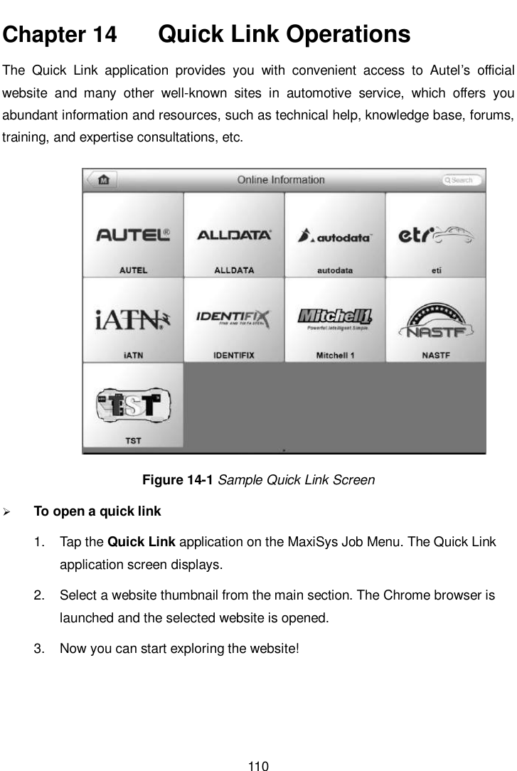 Page 117 of Autel Intelligent Technology MAXISYSELITE2 AUTOMOTIVE DIAGNOSTIC & ANALYSIS SYSTEM User Manual 