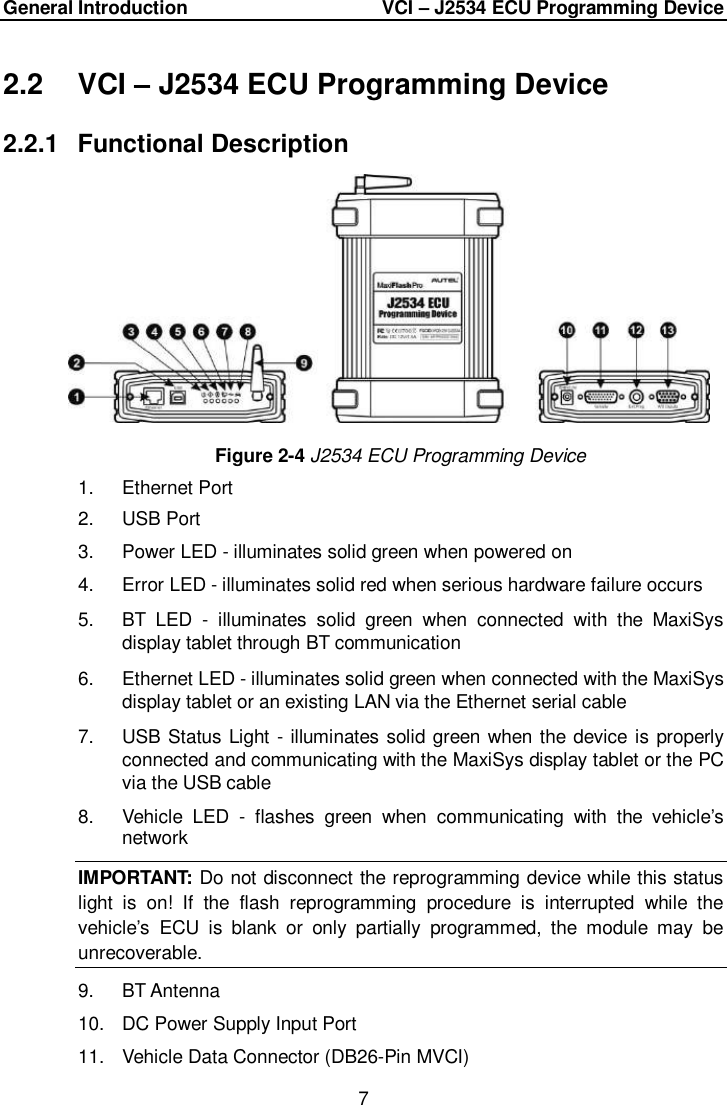 Page 14 of Autel Intelligent Technology MAXISYSELITE2 AUTOMOTIVE DIAGNOSTIC & ANALYSIS SYSTEM User Manual 