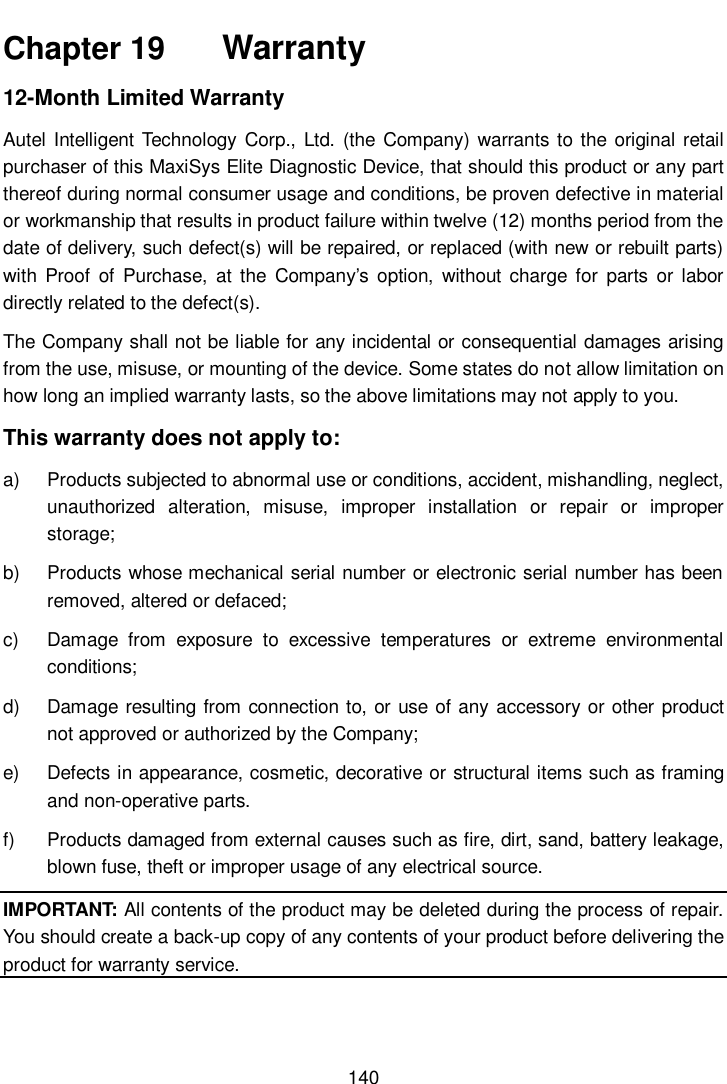 Page 147 of Autel Intelligent Technology MAXISYSELITE2 AUTOMOTIVE DIAGNOSTIC & ANALYSIS SYSTEM User Manual 
