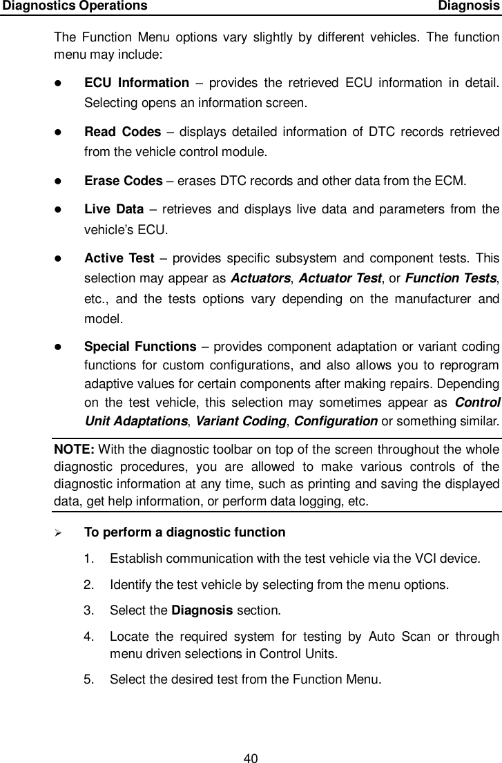 Page 47 of Autel Intelligent Technology MAXISYSELITE2 AUTOMOTIVE DIAGNOSTIC & ANALYSIS SYSTEM User Manual 