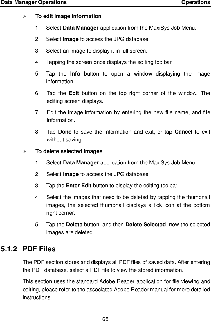 Page 72 of Autel Intelligent Technology MAXISYSELITE2 AUTOMOTIVE DIAGNOSTIC & ANALYSIS SYSTEM User Manual 