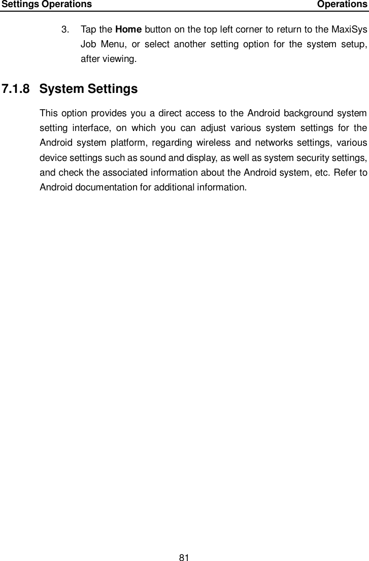 Page 88 of Autel Intelligent Technology MAXISYSELITE2 AUTOMOTIVE DIAGNOSTIC & ANALYSIS SYSTEM User Manual 