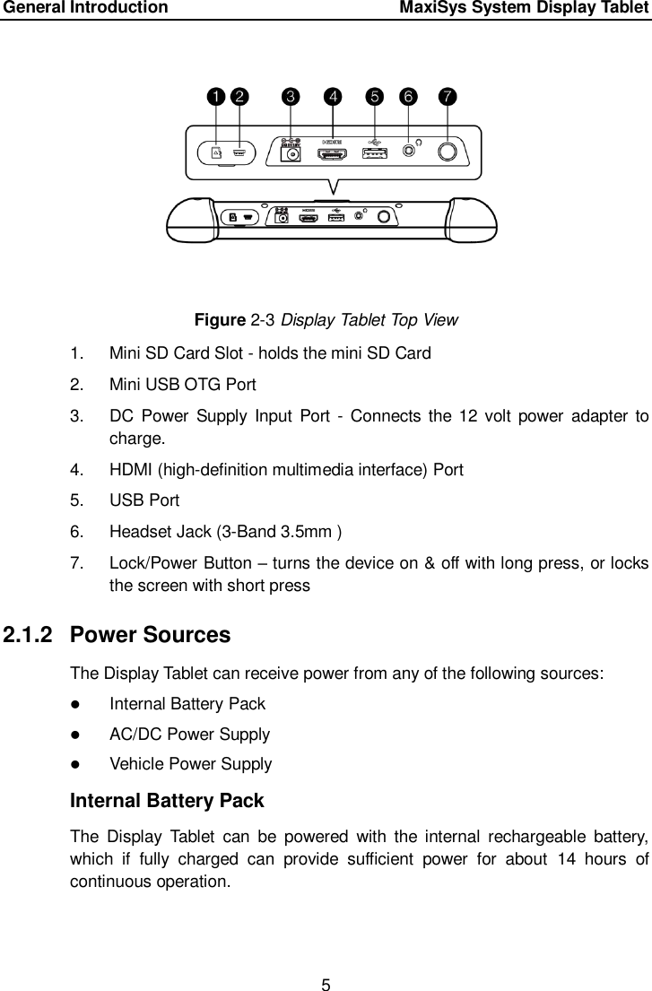 Page 12 of Autel Intelligent Technology MAXISYSMY906BT AUTOMOTIVE DIAGNOSTIC & ANALYSIS SYSTEM User Manual 