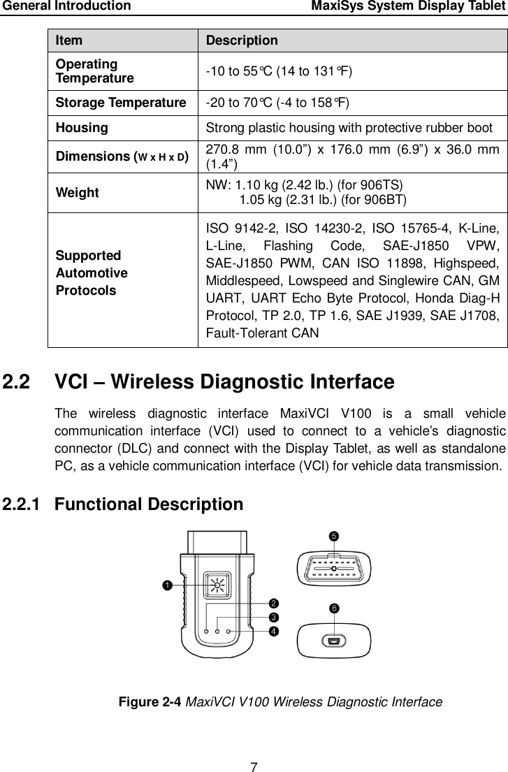 Page 14 of Autel Intelligent Technology MAXISYSMY906BT AUTOMOTIVE DIAGNOSTIC & ANALYSIS SYSTEM User Manual 