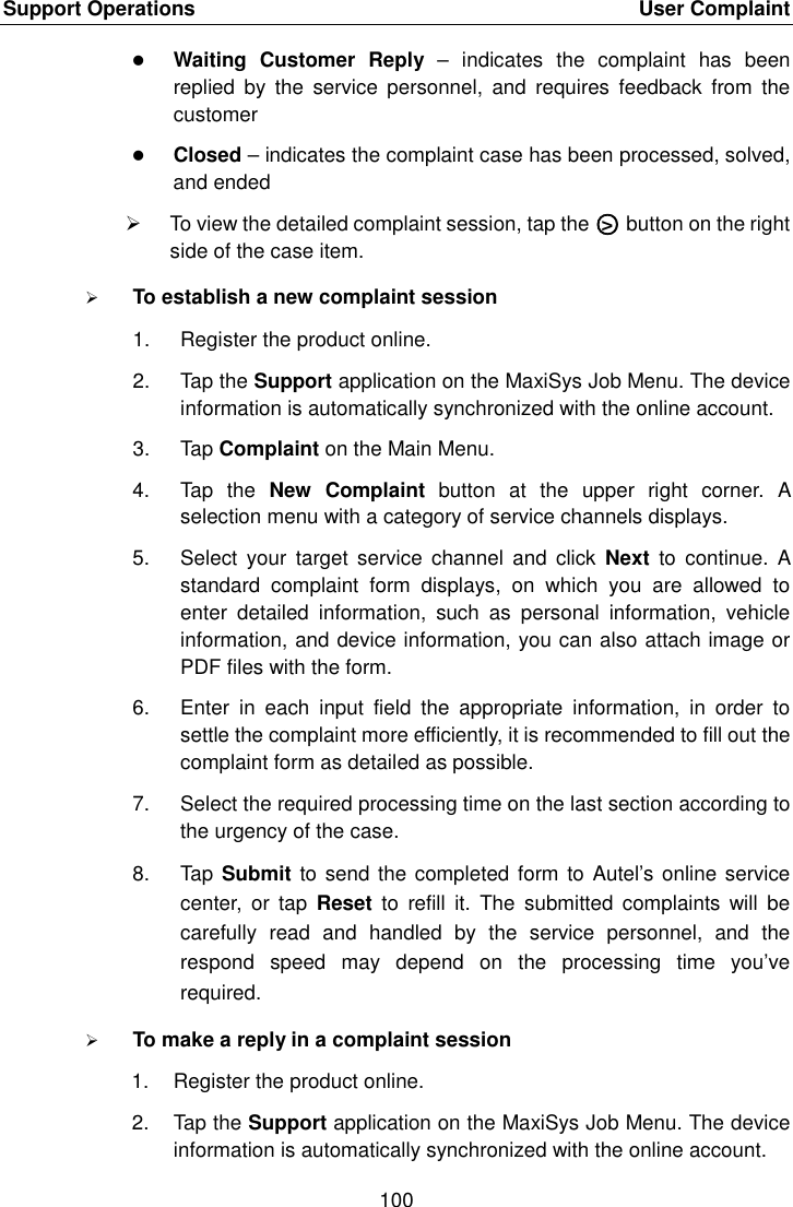 Page 107 of Autel Intelligent Technology MAXISYSMY9082 AUTOMOTIVE DIAGNOSTIC & ANALYSIS SYSTEM User Manual 