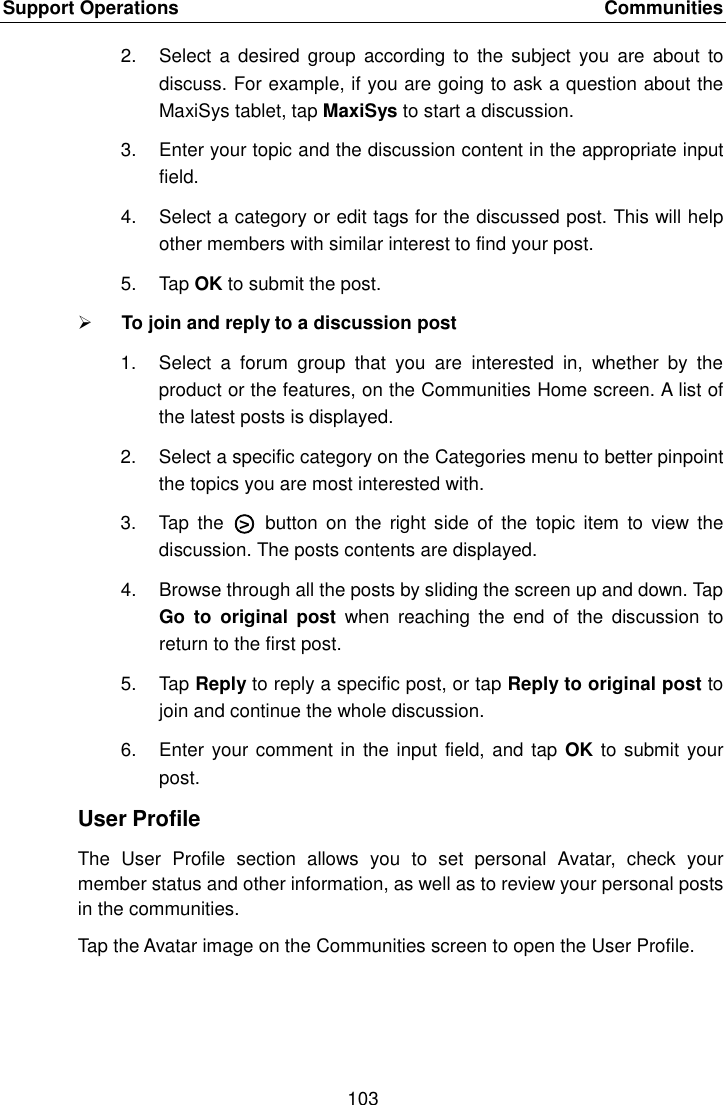 Page 110 of Autel Intelligent Technology MAXISYSMY9082 AUTOMOTIVE DIAGNOSTIC & ANALYSIS SYSTEM User Manual 