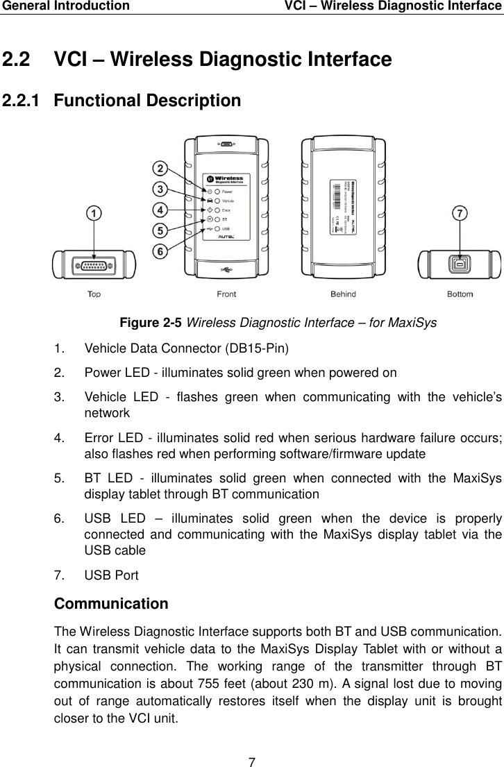 Page 14 of Autel Intelligent Technology MAXISYSMY9082 AUTOMOTIVE DIAGNOSTIC & ANALYSIS SYSTEM User Manual 