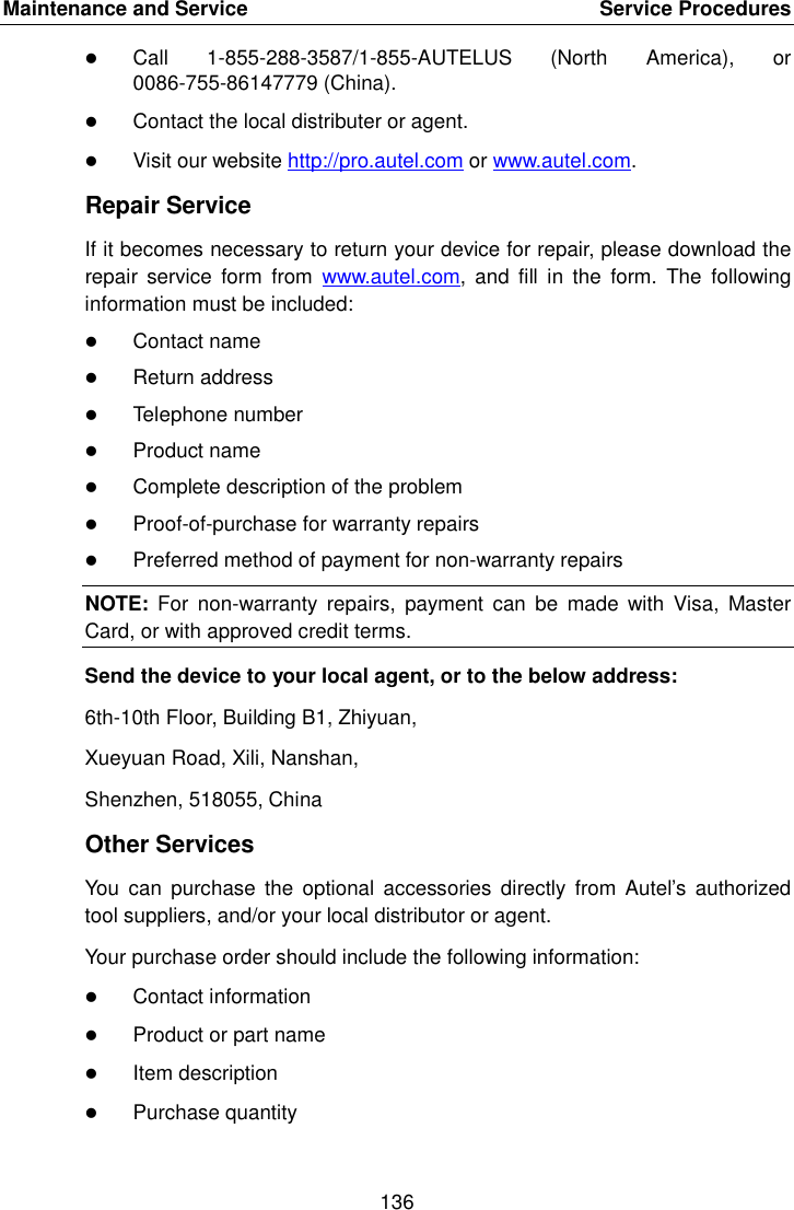 Page 143 of Autel Intelligent Technology MAXISYSMY9082 AUTOMOTIVE DIAGNOSTIC & ANALYSIS SYSTEM User Manual 