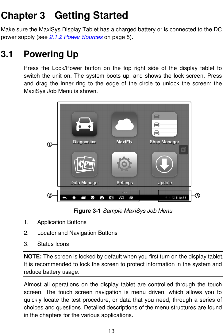 Page 20 of Autel Intelligent Technology MAXISYSMY9082 AUTOMOTIVE DIAGNOSTIC & ANALYSIS SYSTEM User Manual 