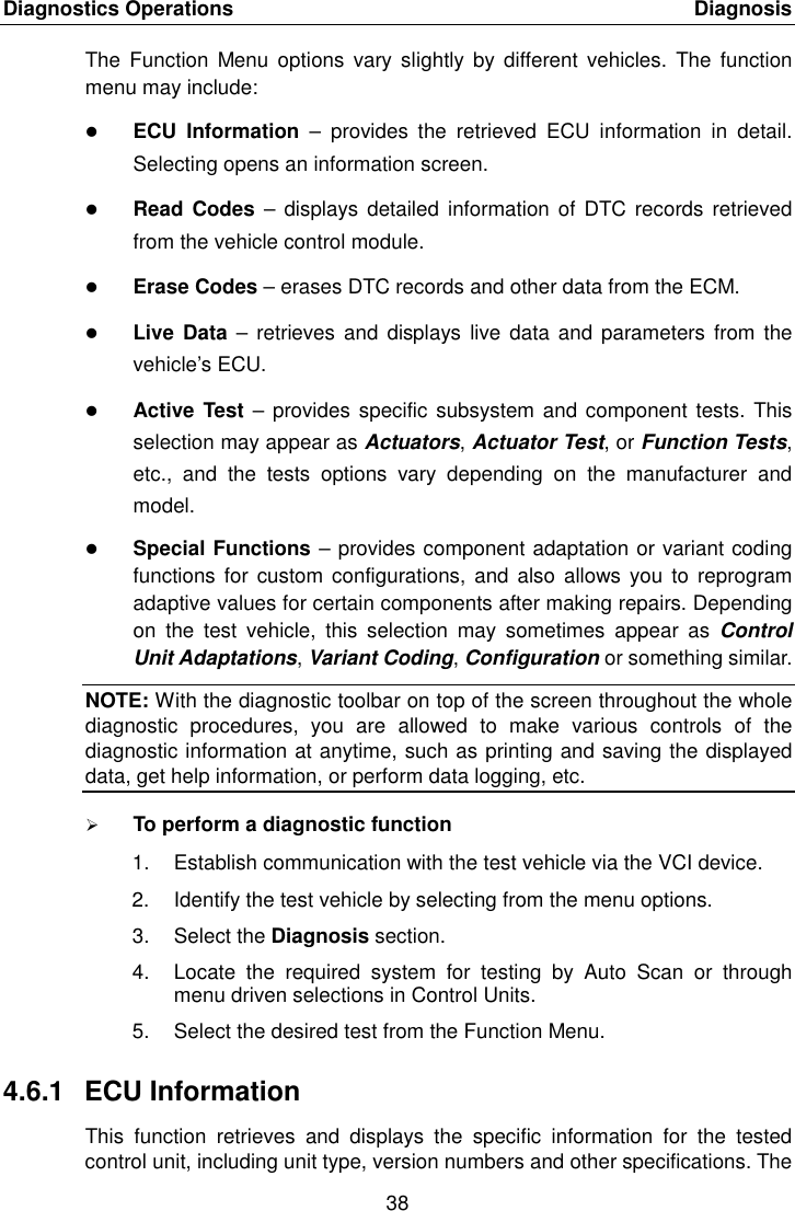 Page 45 of Autel Intelligent Technology MAXISYSMY9082 AUTOMOTIVE DIAGNOSTIC & ANALYSIS SYSTEM User Manual 
