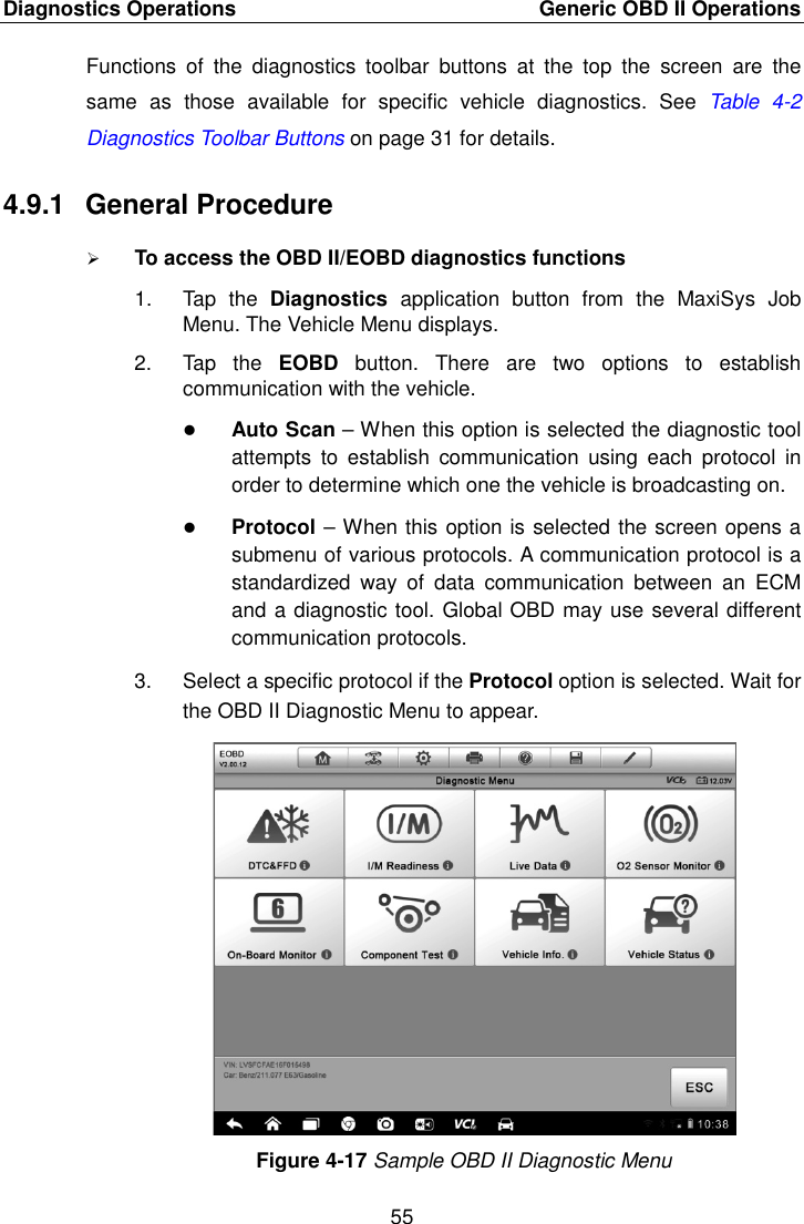 Page 62 of Autel Intelligent Technology MAXISYSMY9082 AUTOMOTIVE DIAGNOSTIC & ANALYSIS SYSTEM User Manual 