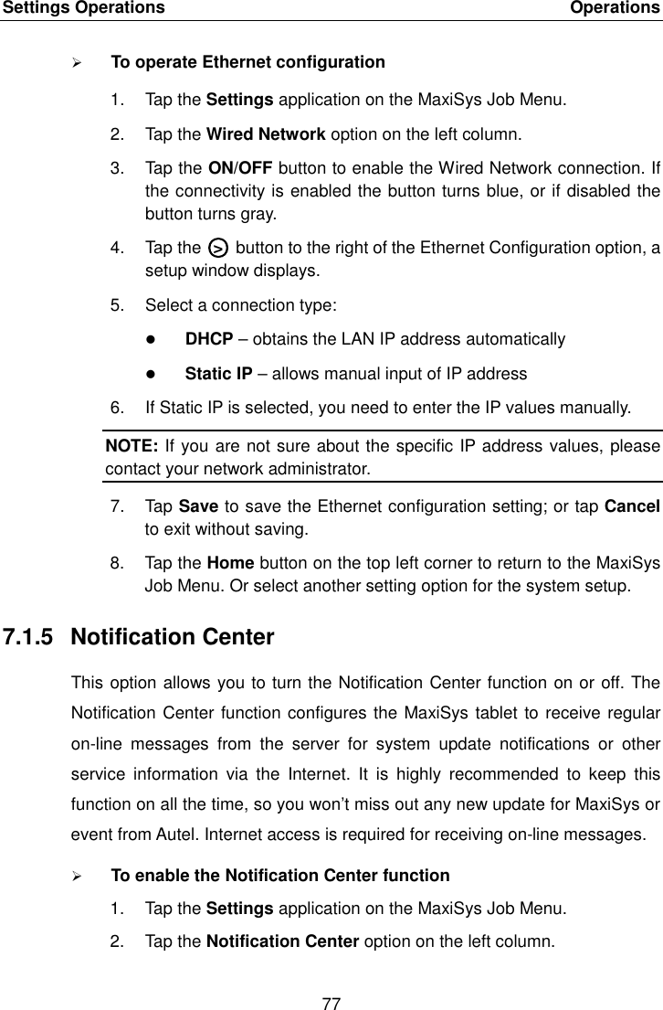 Page 84 of Autel Intelligent Technology MAXISYSMY9082 AUTOMOTIVE DIAGNOSTIC & ANALYSIS SYSTEM User Manual 