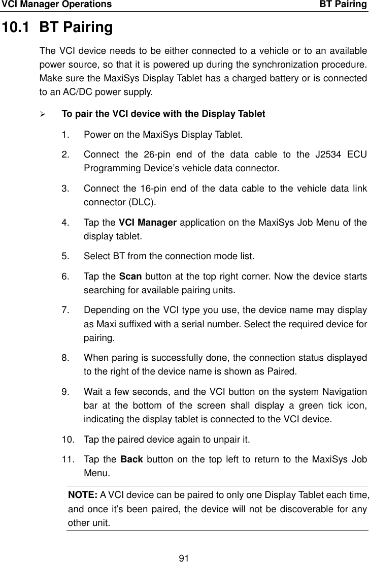 Page 98 of Autel Intelligent Technology MAXISYSMY9082 AUTOMOTIVE DIAGNOSTIC & ANALYSIS SYSTEM User Manual 