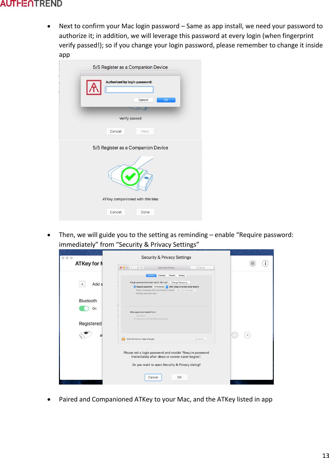 Page 14 of Authentrend TECHNOLOGY ATKEYCARD1 ATKey.card User Manual ATKey card User Guide
