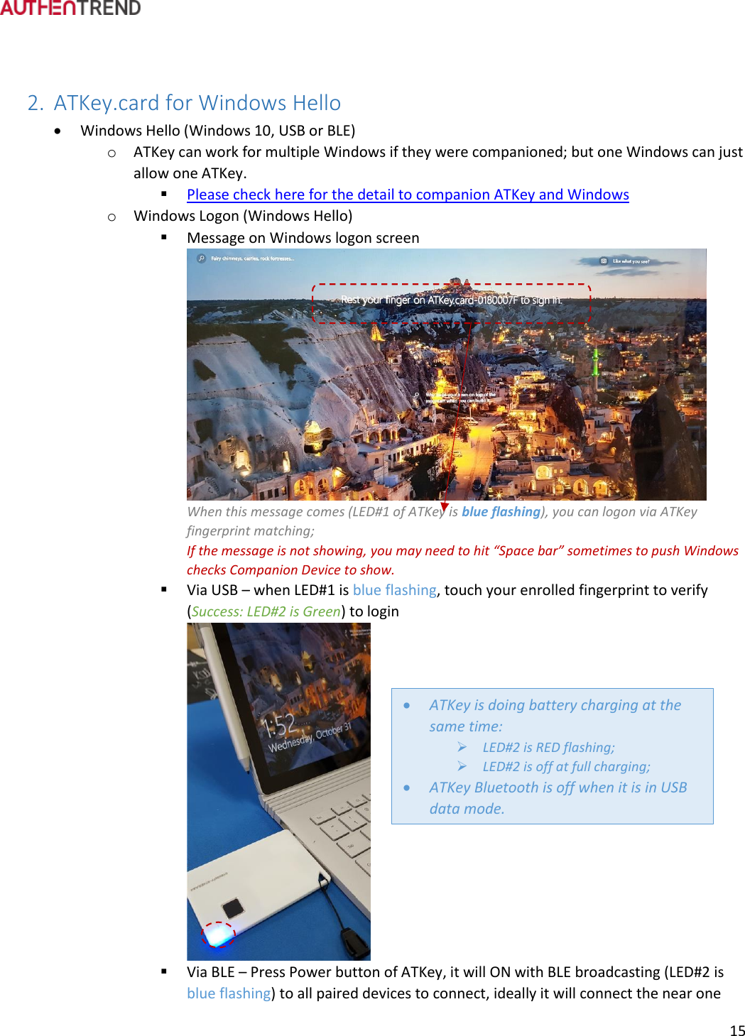Page 16 of Authentrend TECHNOLOGY ATKEYCARD1 ATKey.card User Manual ATKey card User Guide