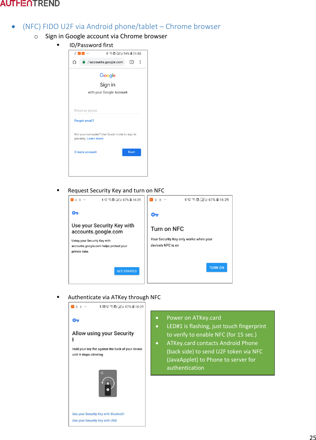 Page 26 of Authentrend TECHNOLOGY ATKEYCARD1 ATKey.card User Manual ATKey card User Guide