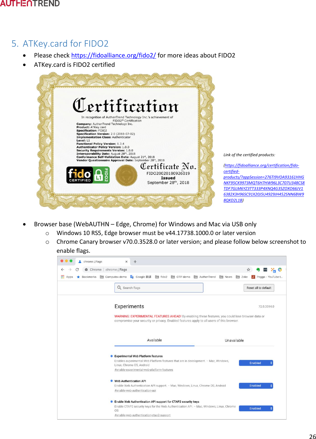 Page 27 of Authentrend TECHNOLOGY ATKEYCARD1 ATKey.card User Manual ATKey card User Guide