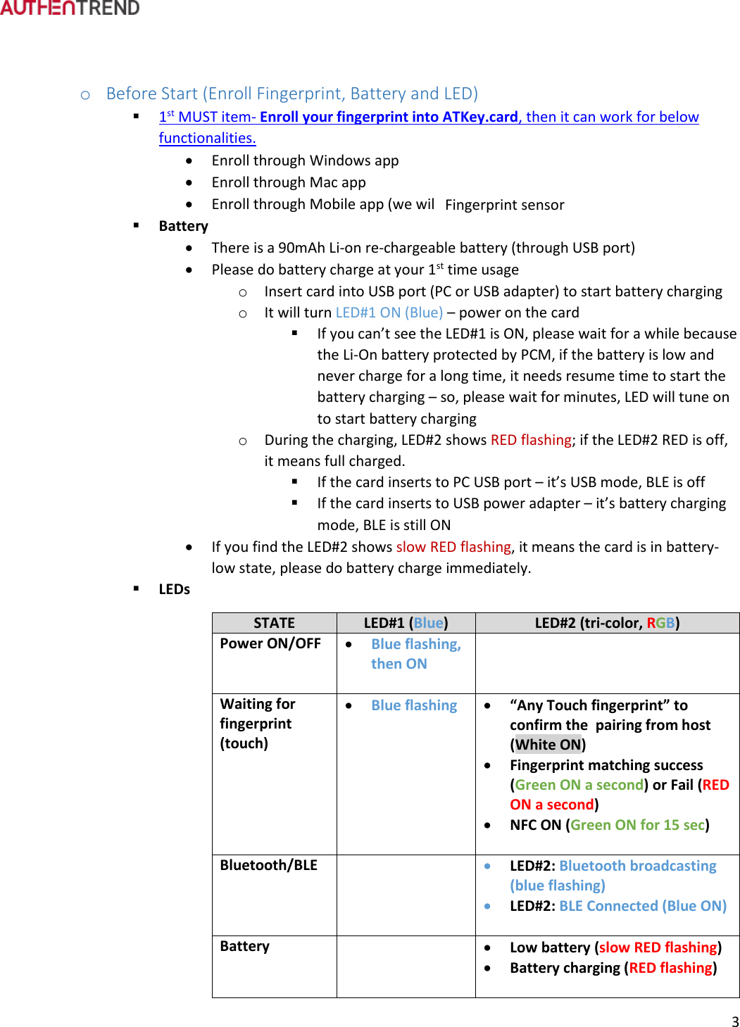 Page 4 of Authentrend TECHNOLOGY ATKEYCARD1 ATKey.card User Manual ATKey card User Guide
