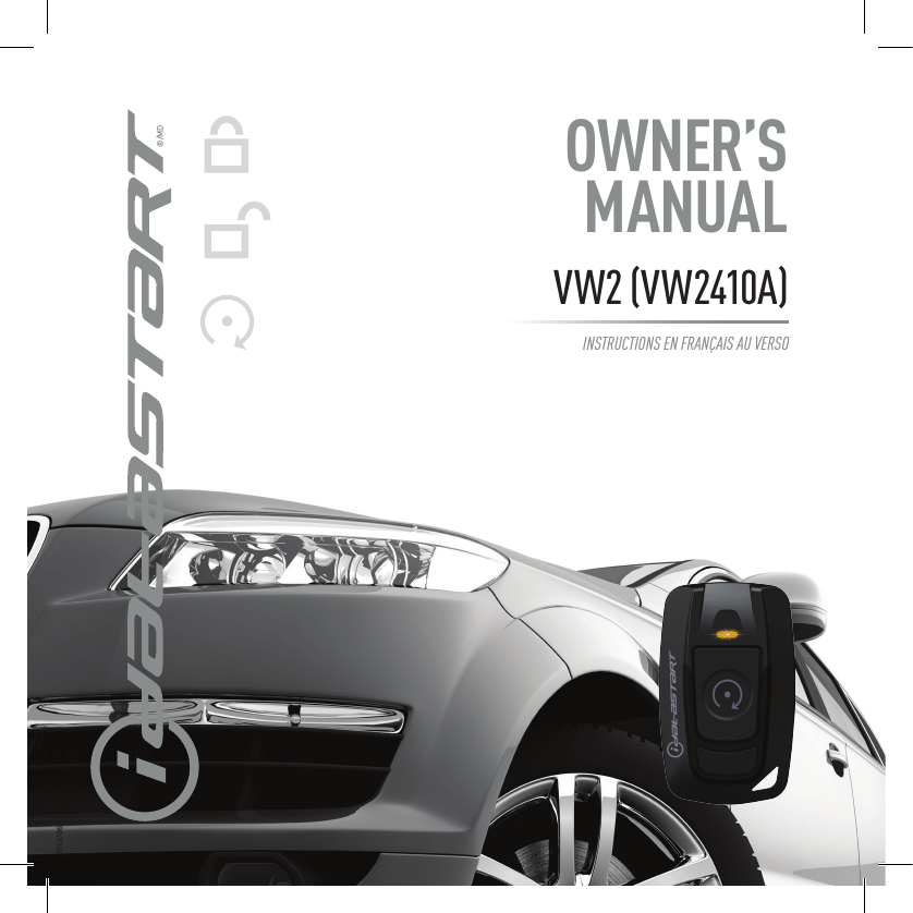 OWNER&rsquo;S MANUAL&reg;/MDVW2 (VW2410A)INSTRUCTIONS EN FRAN&Ccedil;AIS AU VERSO2016/06