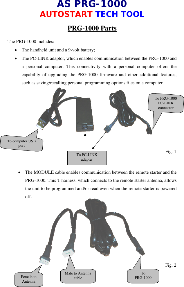 Page 2 of 8 - Autostart Autostart-As-Prg-1000-Users-Manual User_Guide_PRG_1000_