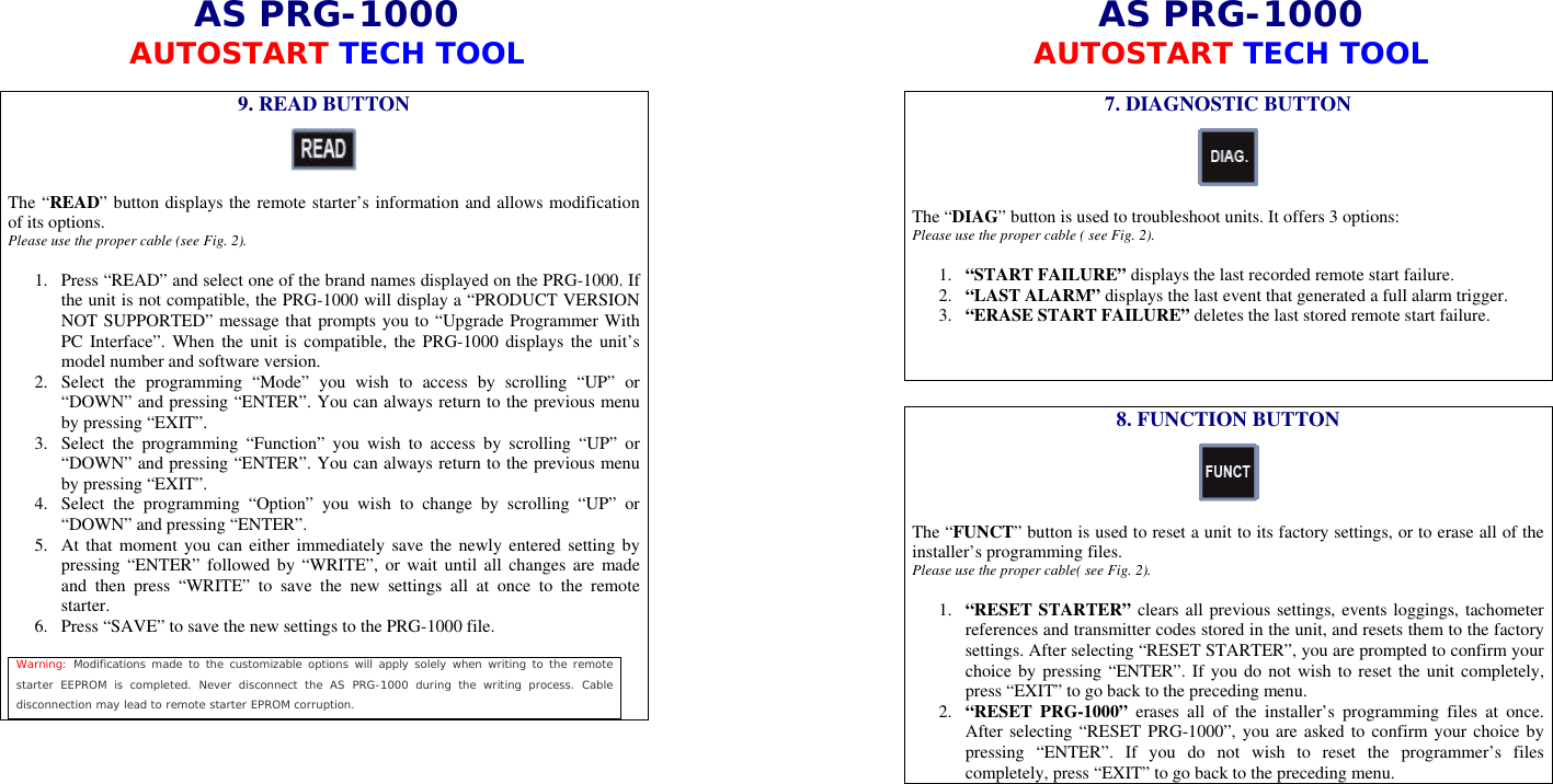 Page 7 of 8 - Autostart Autostart-As-Prg-1000-Users-Manual User_Guide_PRG_1000_