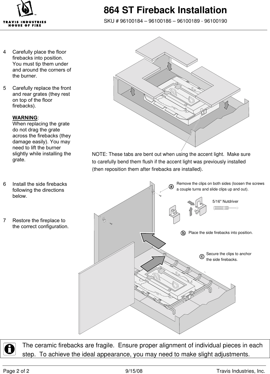 Page 2 of 2 - Avalon-Stoves Avalon-Stoves-St-Fireback-864-Users-Manual-  Avalon-stoves-st-fireback-864-users-manual