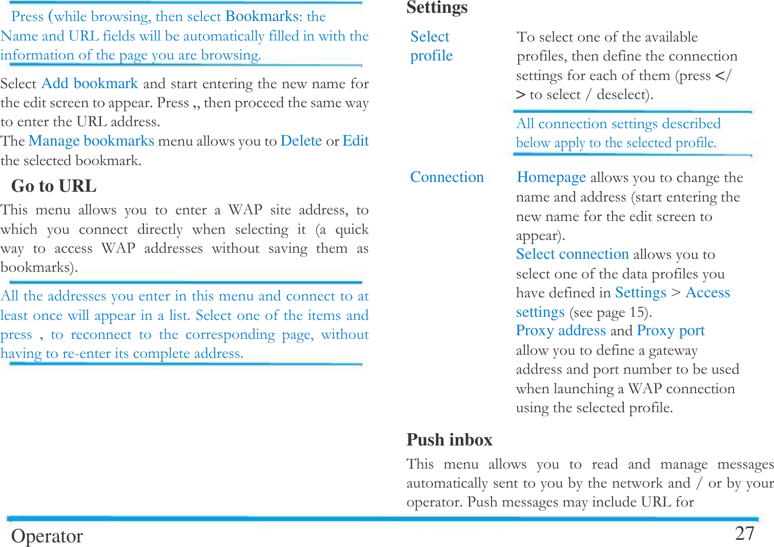   -( # Bookmarks" !173!  ! $Add bookmark ! $-,#  ! 173$&amp; Manage bookmarks!Delete Edit !$Go to URL &amp;  !      A 0-  #            )   A 0-      ! !$0  !$ !,       #   5!$Operator Settings Select   &amp; profile   #    !<>$0 $Connection   Homepage  ! ! $Select connection  SettingsCAccess settingsF$Proxy addressProxy port !  A 0- $Push inbox &amp;  !      ! !! $- !!17327  