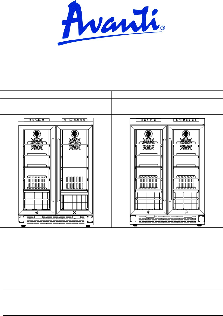 Avanti Refrigerator Wbv19dz Users Manual