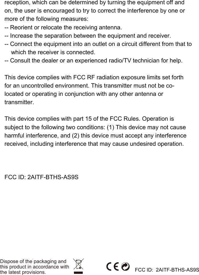 Page 6 of Avantree Technology BTHS-AS9S Wireless Headphones User Manual                          