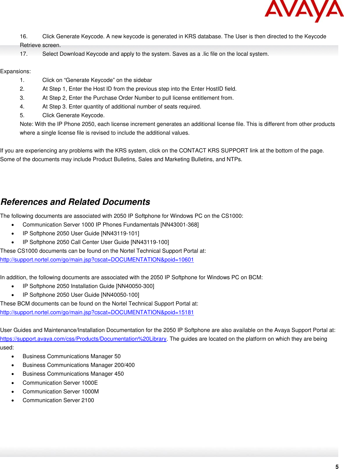 Page 5 of 8 - Avaya Avaya-2050-Ip-Softphone-Users-Manual- Bulletin #/ Goes Here  Avaya-2050-ip-softphone-users-manual