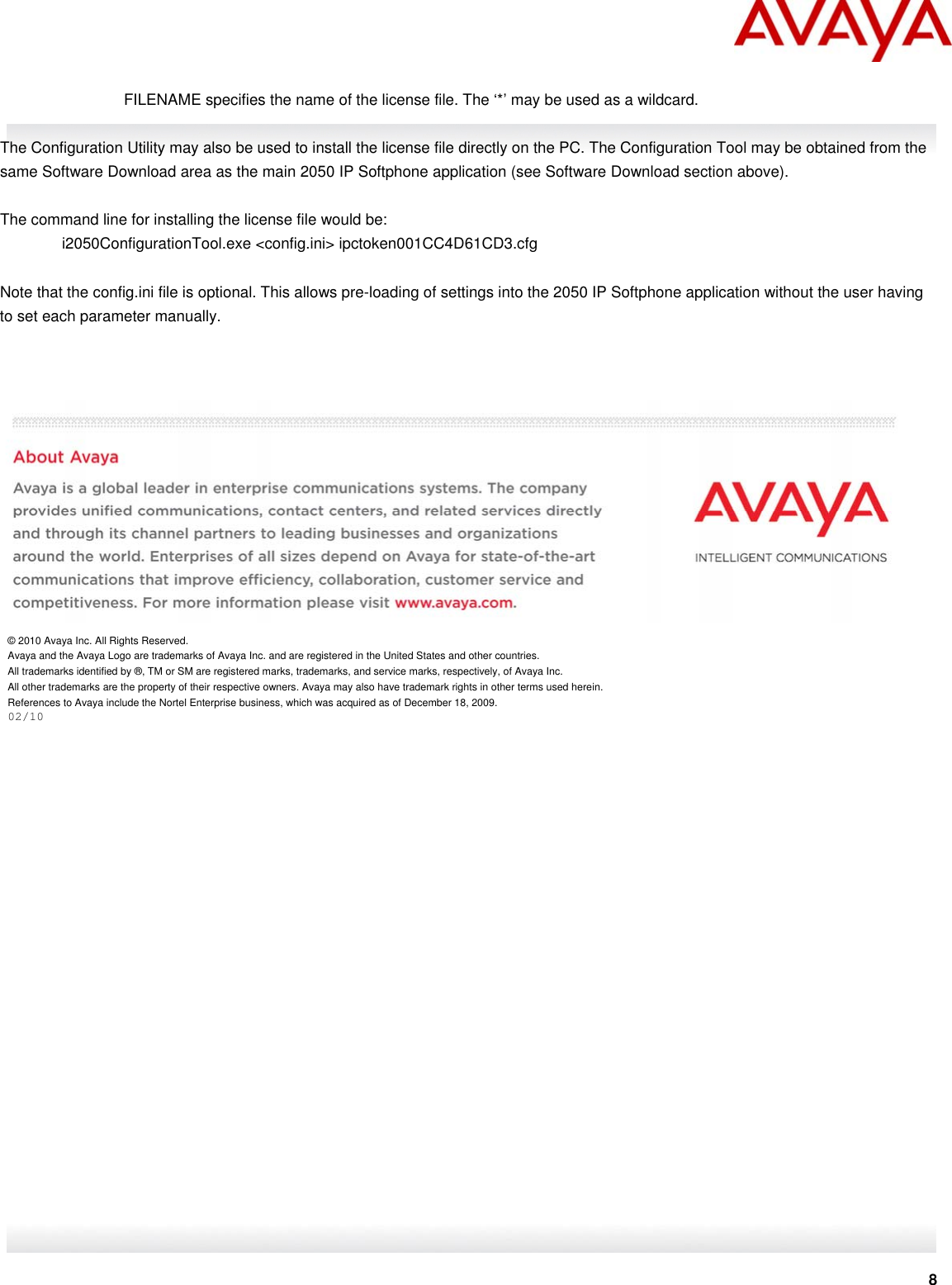 Page 8 of 8 - Avaya Avaya-2050-Ip-Softphone-Users-Manual- Bulletin #/ Goes Here  Avaya-2050-ip-softphone-users-manual