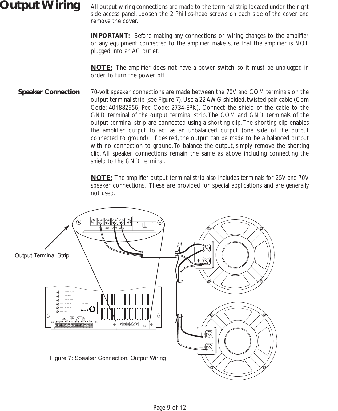Bogen Speaker Wire Diagram - Wiring Diagram Schema