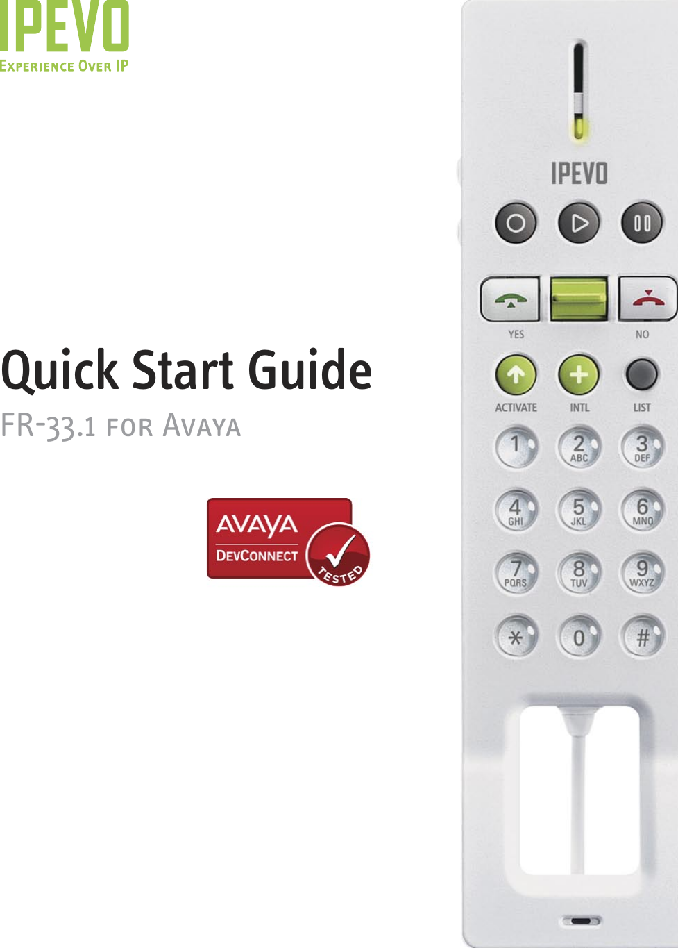 Page 1 of 9 - Avaya Avaya-Fr-33-1-Users-Manual- FR-33.1 Avaya(Eng)  Avaya-fr-33-1-users-manual