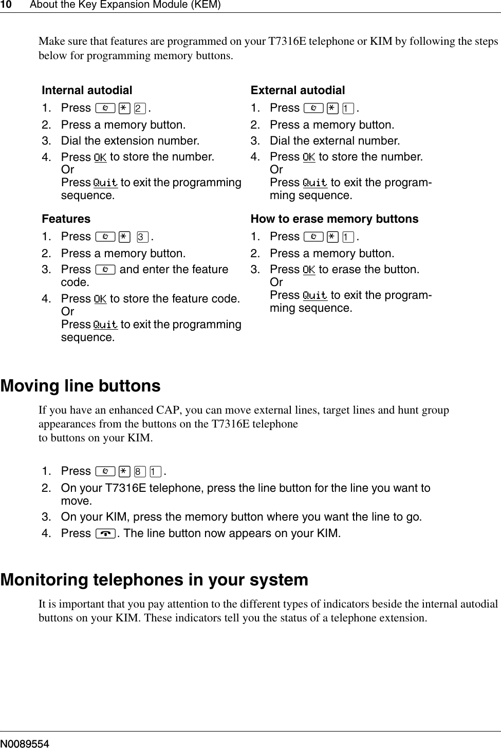 Page 10 of 12 - Avaya Avaya-Ip-Key-Expansion-Module-Kem-User-Guide- IP Key Expansion Module (KEM) User Guide  Avaya-ip-key-expansion-module-kem-user-guide