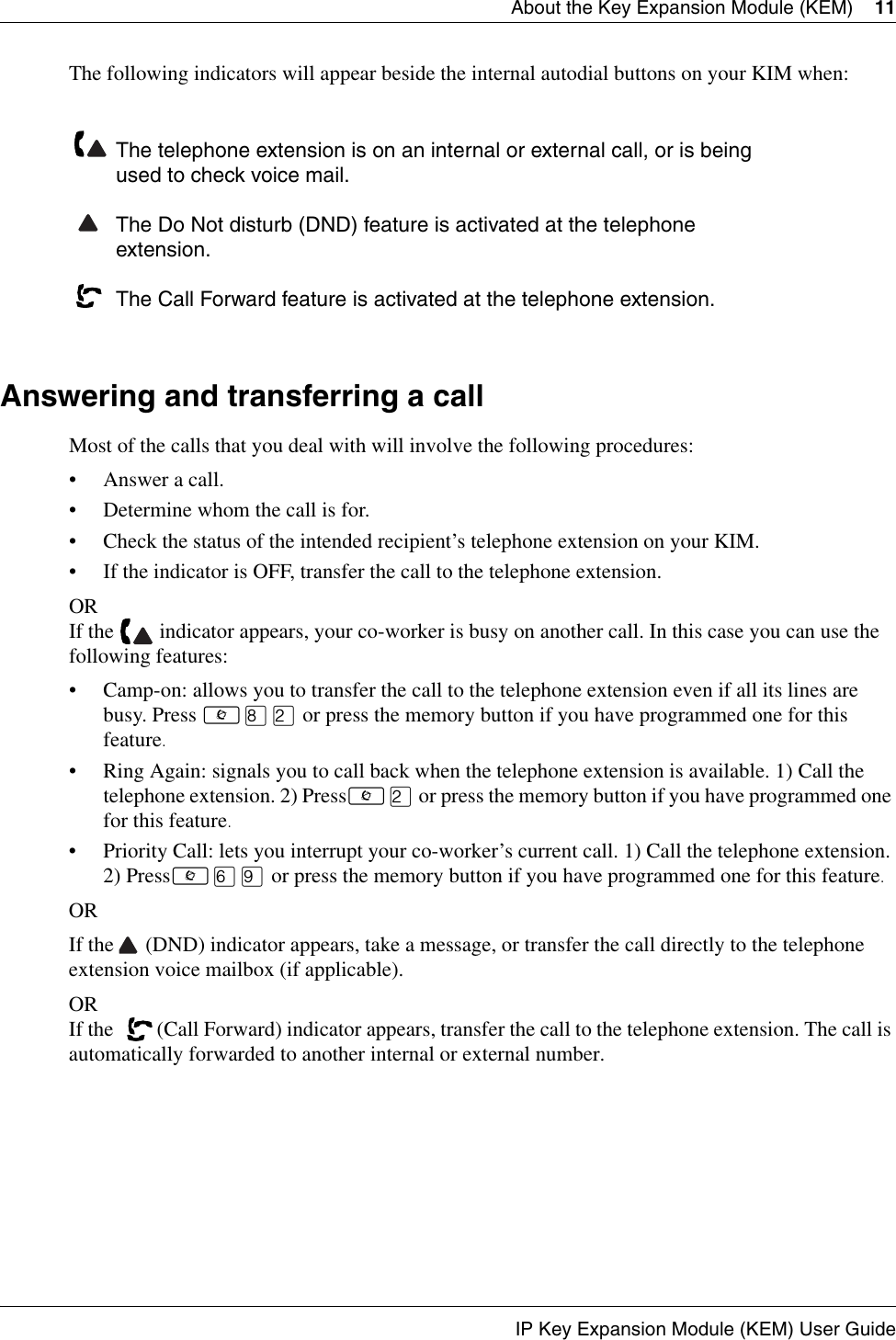 Page 11 of 12 - Avaya Avaya-Ip-Key-Expansion-Module-Kem-User-Guide- IP Key Expansion Module (KEM) User Guide  Avaya-ip-key-expansion-module-kem-user-guide