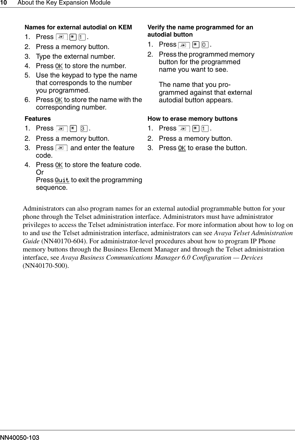 Page 10 of 12 - Avaya Avaya-Ip-Key-Expansion-Module-Kem-User-Guide-  Avaya-ip-key-expansion-module-kem-user-guide