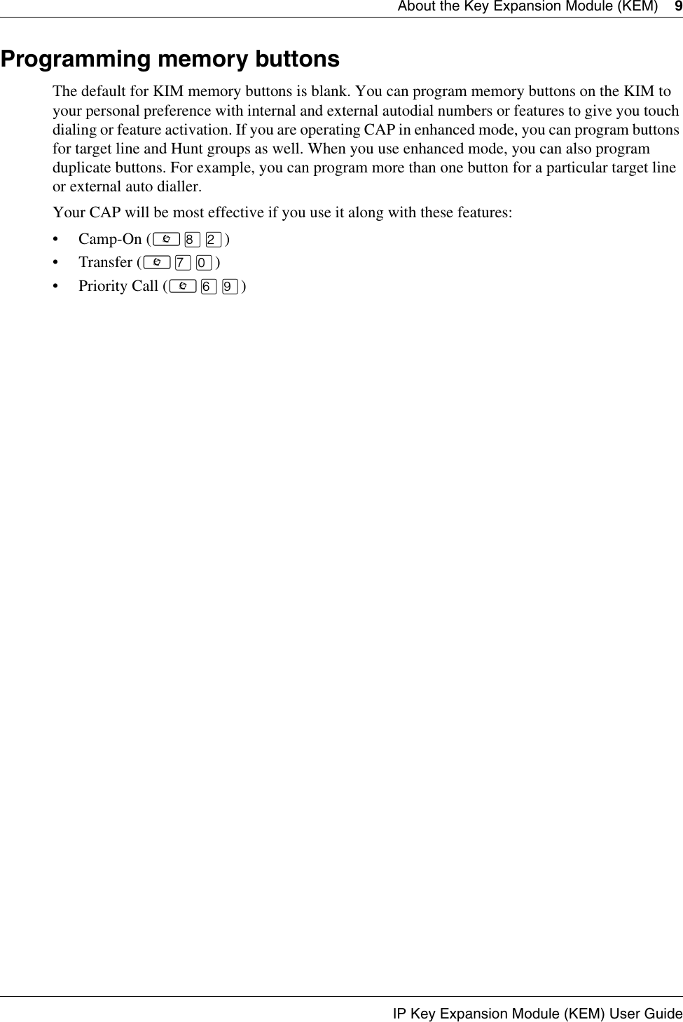Page 9 of 12 - Avaya Avaya-Ip-Key-Expansion-Module-Kem-User-Guide- IP Key Expansion Module (KEM) User Guide  Avaya-ip-key-expansion-module-kem-user-guide