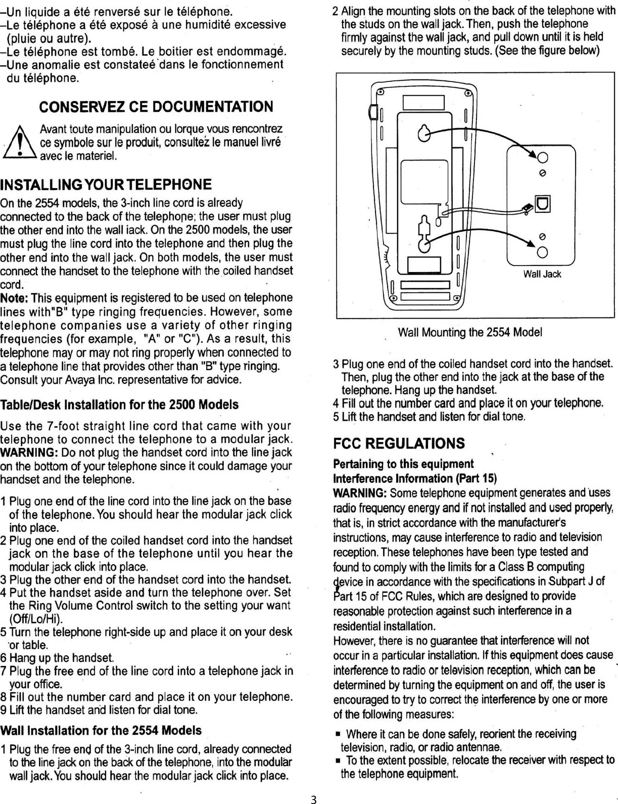 Page 3 of 4 - Avaya Avaya-Lucent-2500-Mmgn-Quick-Reference-Guide-  Avaya-lucent-2500-mmgn-quick-reference-guide