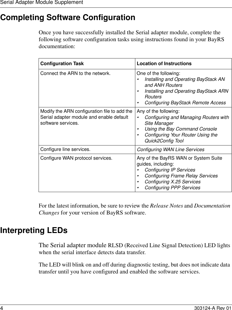 Page 10 of 10 - Avaya Avaya-Serial-Adapter-Module-Supplement-Users-Manual- Jan 99, Serial Adapter Module Supplement  Avaya-serial-adapter-module-supplement-users-manual