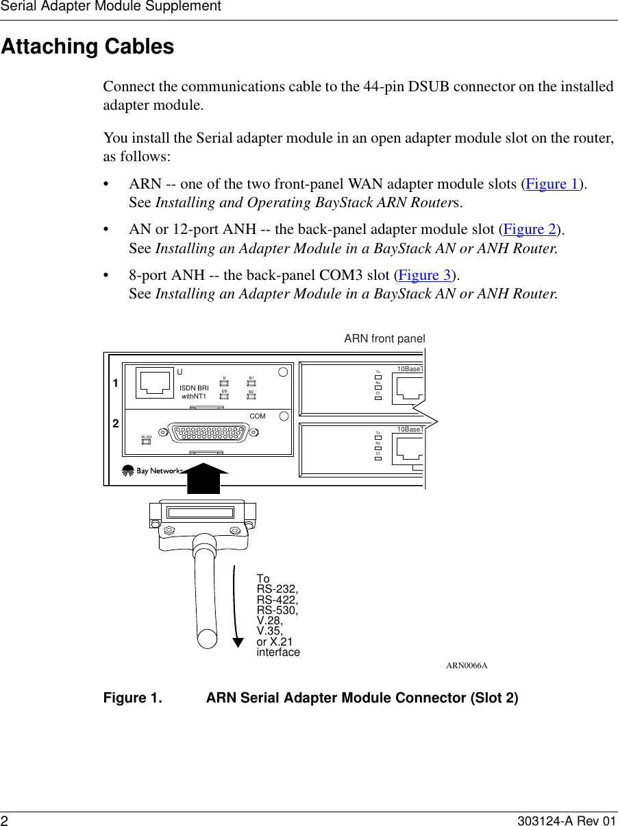 Page 8 of 10 - Avaya Avaya-Serial-Adapter-Module-Supplement-Users-Manual- Jan 99, Serial Adapter Module Supplement  Avaya-serial-adapter-module-supplement-users-manual