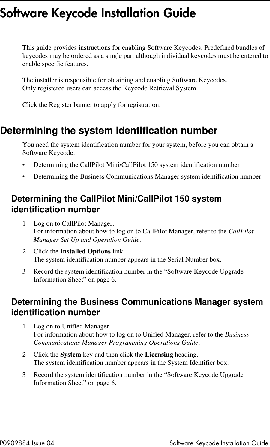 Page 3 of 6 - Avaya Avaya-Software-Keycode-Installation-Guide- Software Keycode Installation Guide  Avaya-software-keycode-installation-guide