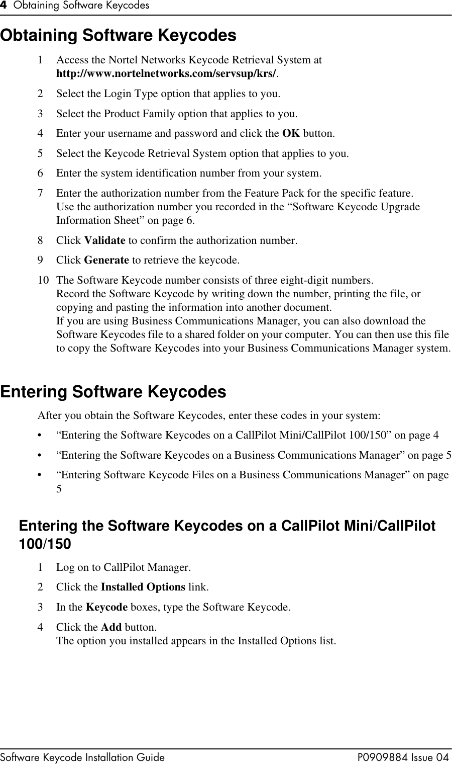 Page 4 of 6 - Avaya Avaya-Software-Keycode-Installation-Guide- Software Keycode Installation Guide  Avaya-software-keycode-installation-guide