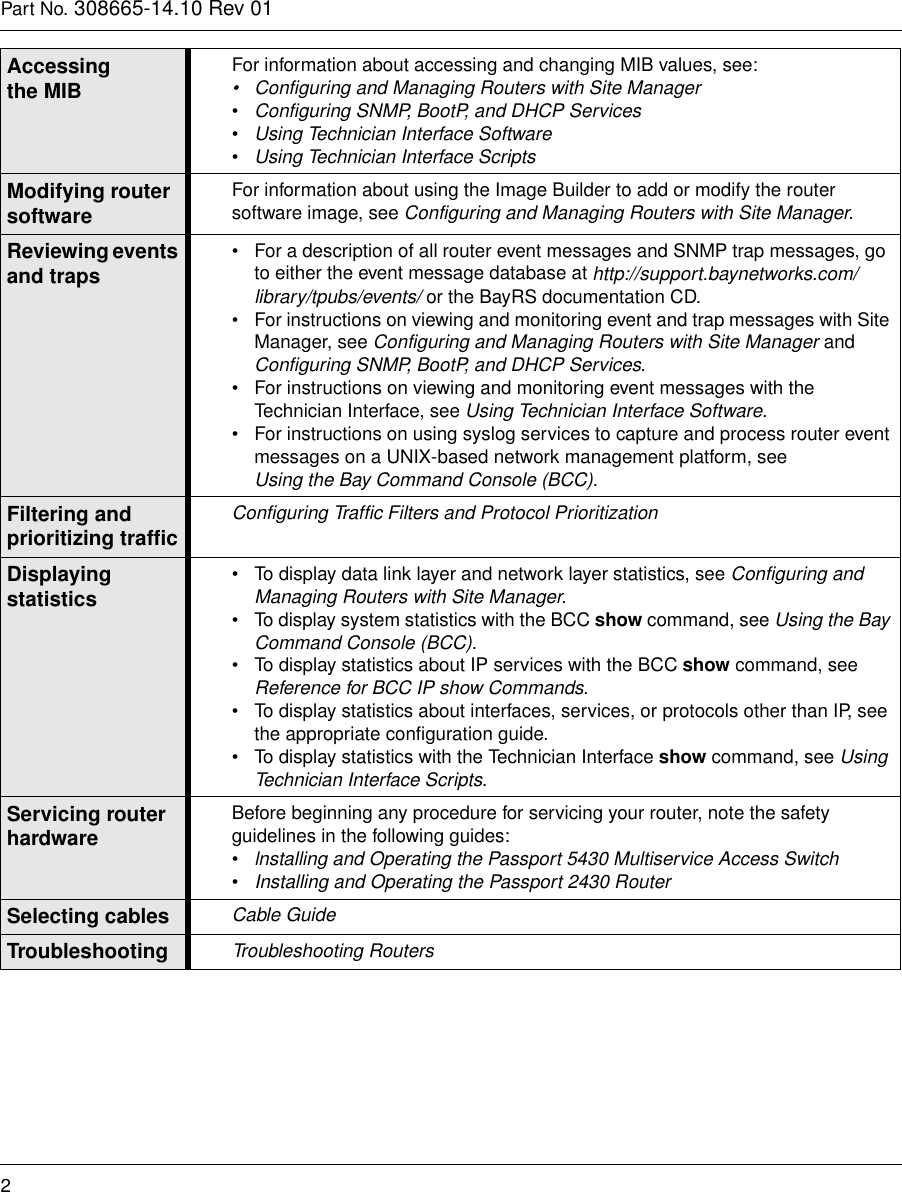 Page 2 of 6 - Avaya Avaya-Task-Map-Configuring-Routers-And-Protocols-Users-Manual- Feb 00, Task Map- Configuring Routers And Protocols  Avaya-task-map-configuring-routers-and-protocols-users-manual