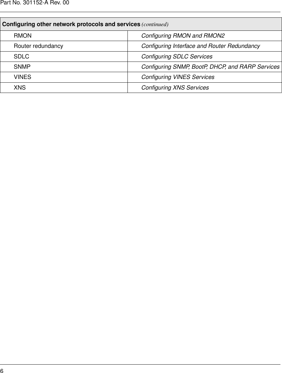 Page 6 of 6 - Avaya Avaya-Task-Map-Configuring-Routers-And-Protocols-Users-Manual- V12.10, Task Map - Configuring Routers And Protocols  Avaya-task-map-configuring-routers-and-protocols-users-manual