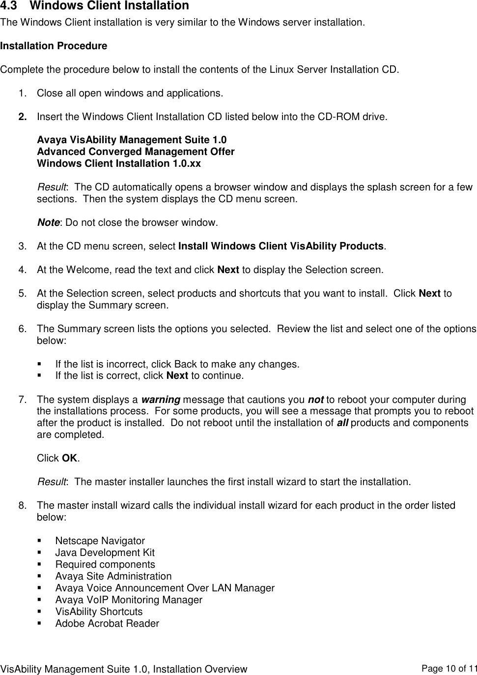 Page 10 of 11 - Avaya Avaya-Visability-Management-Suite-1-0-Advanced-Converged-Management-Offer-Overview-  Avaya-visability-management-suite-1-0-advanced-converged-management-offer-overview