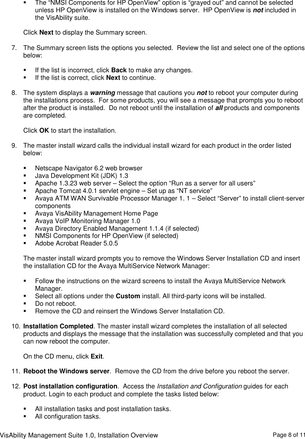 Page 8 of 11 - Avaya Avaya-Visability-Management-Suite-1-0-Advanced-Converged-Management-Offer-Overview-  Avaya-visability-management-suite-1-0-advanced-converged-management-offer-overview