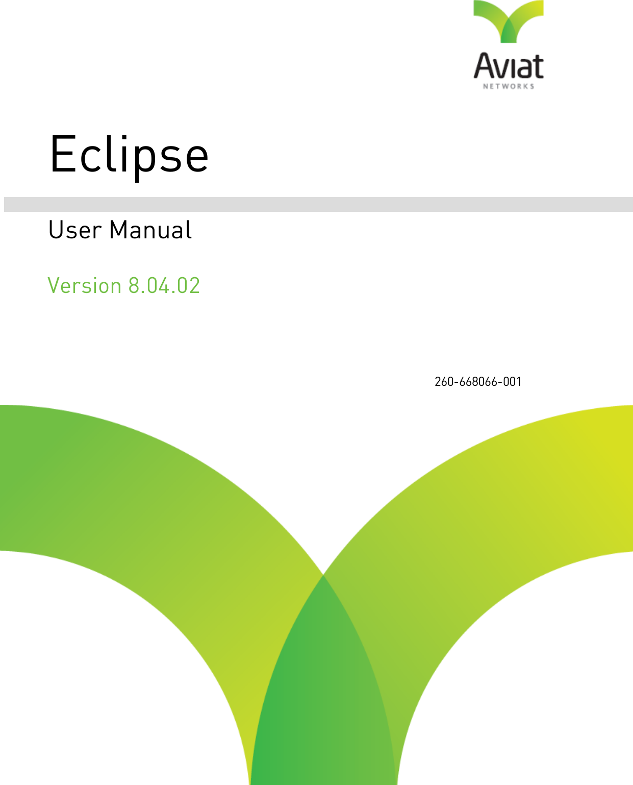 EclipseUser ManualVersion 8.04.02260-668066-001