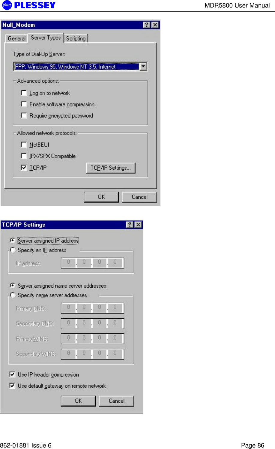 MDR5800 User Manual862-01881 Issue 6 Page 86